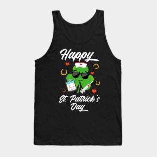 Shamrock Nurse Happy St. Patrick's Day Tank Top